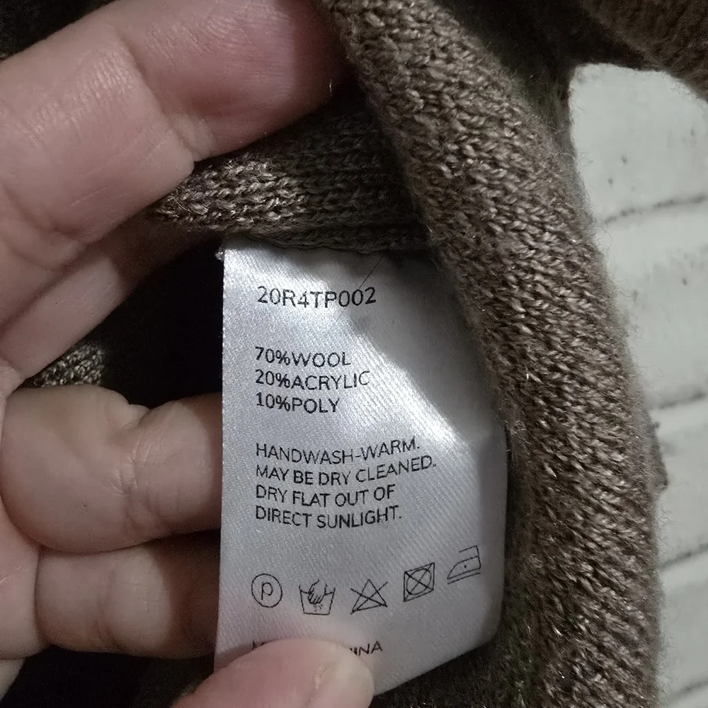 Nap Heverly Wool Hoodie Dark Oatmeal‎ size S